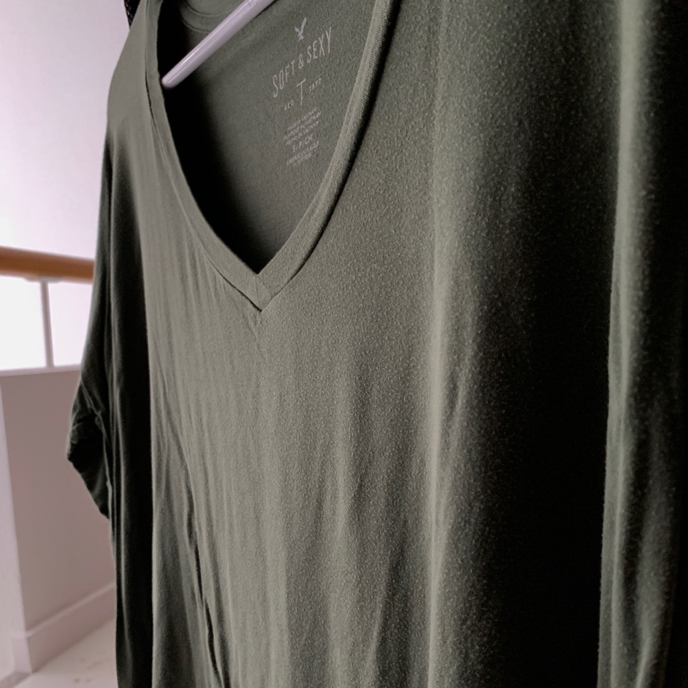 army green soft long-sleeve